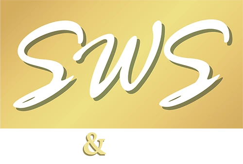 SWS Logo White Text