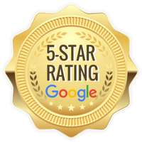 top rated accident and injury lawyers Carrollton Georgia - Gold Badge indicating a 5 star rating on google