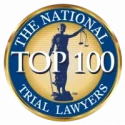 Award Badge from The National Top 100 Trial Lawyers SWS Law Firm in Carrollton Georgia Award Badge from